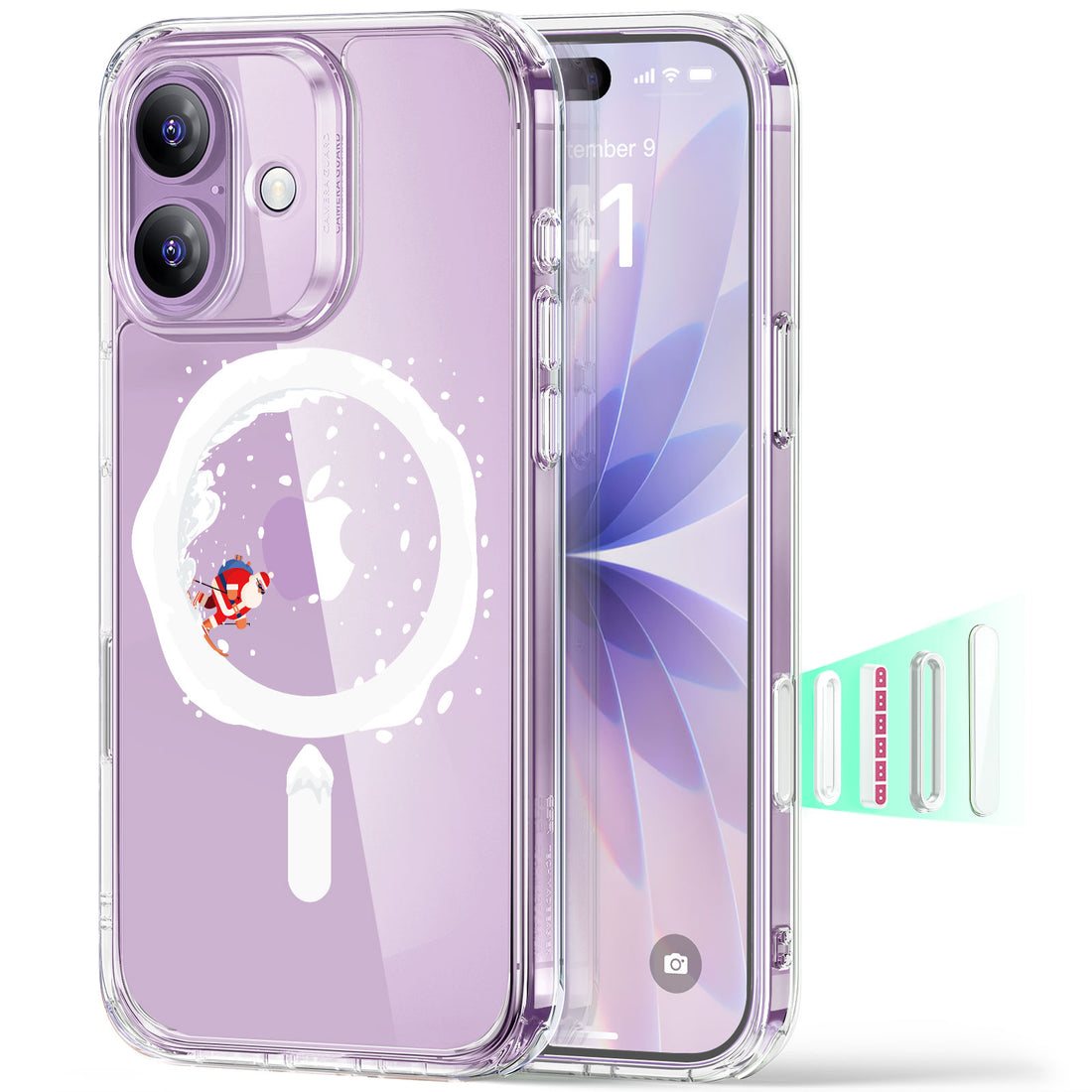 iPhone 17 Classic Hybrid Magnetic Case (Camera Control) - Santa Skater  Product type