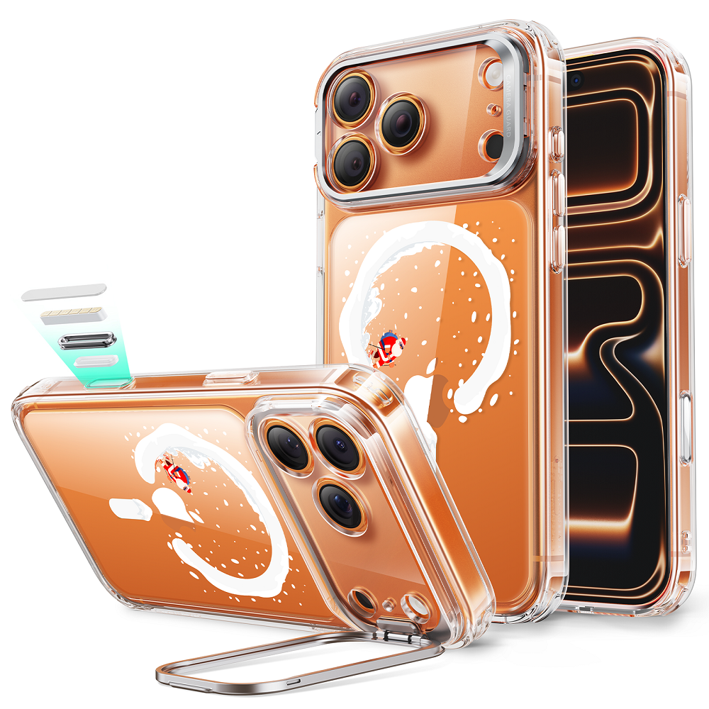 iPhone 17 Pro Classic Hybrid Magnetic Case (Camera Control, Stash Stand) - Santa Skater  Product type