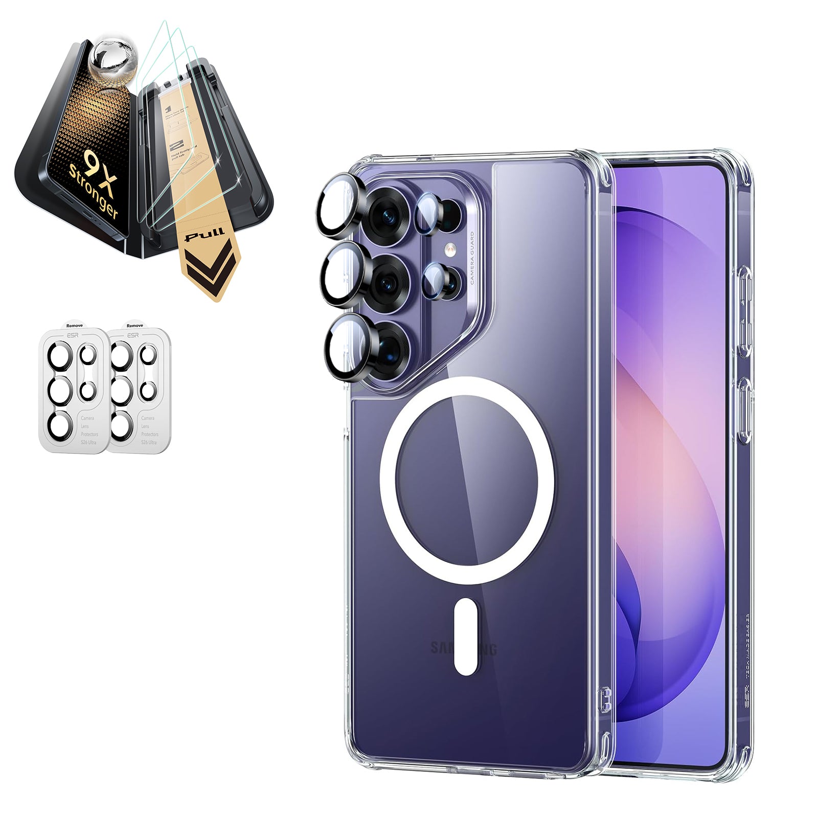 Galaxy S26 Ultra Bundle Classic Hybrid Magnetic Case and Armorite® Pro Screen Protector - Clear  Product type