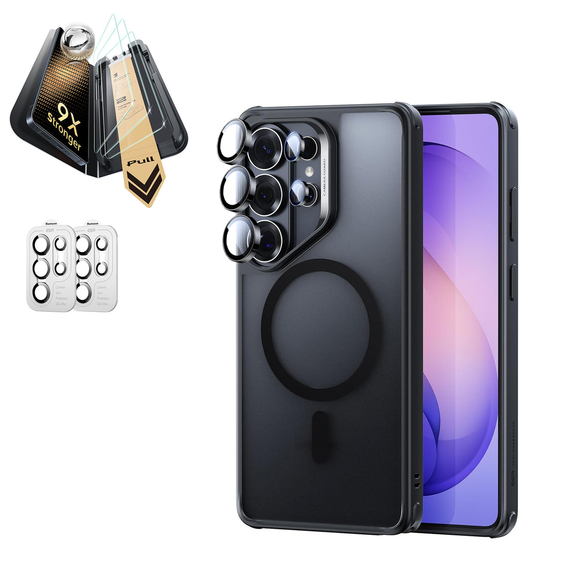 Galaxy S26 Ultra Bundle Classic Hybrid Magnetic Case and Armorite® Pro Screen Protector - Frosted Black  Product type