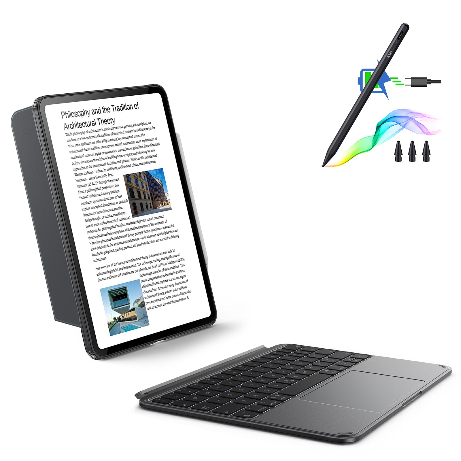 iPad Air 13 M4 キーボード ケース JIS配列 脱着式 縦横スタンド 