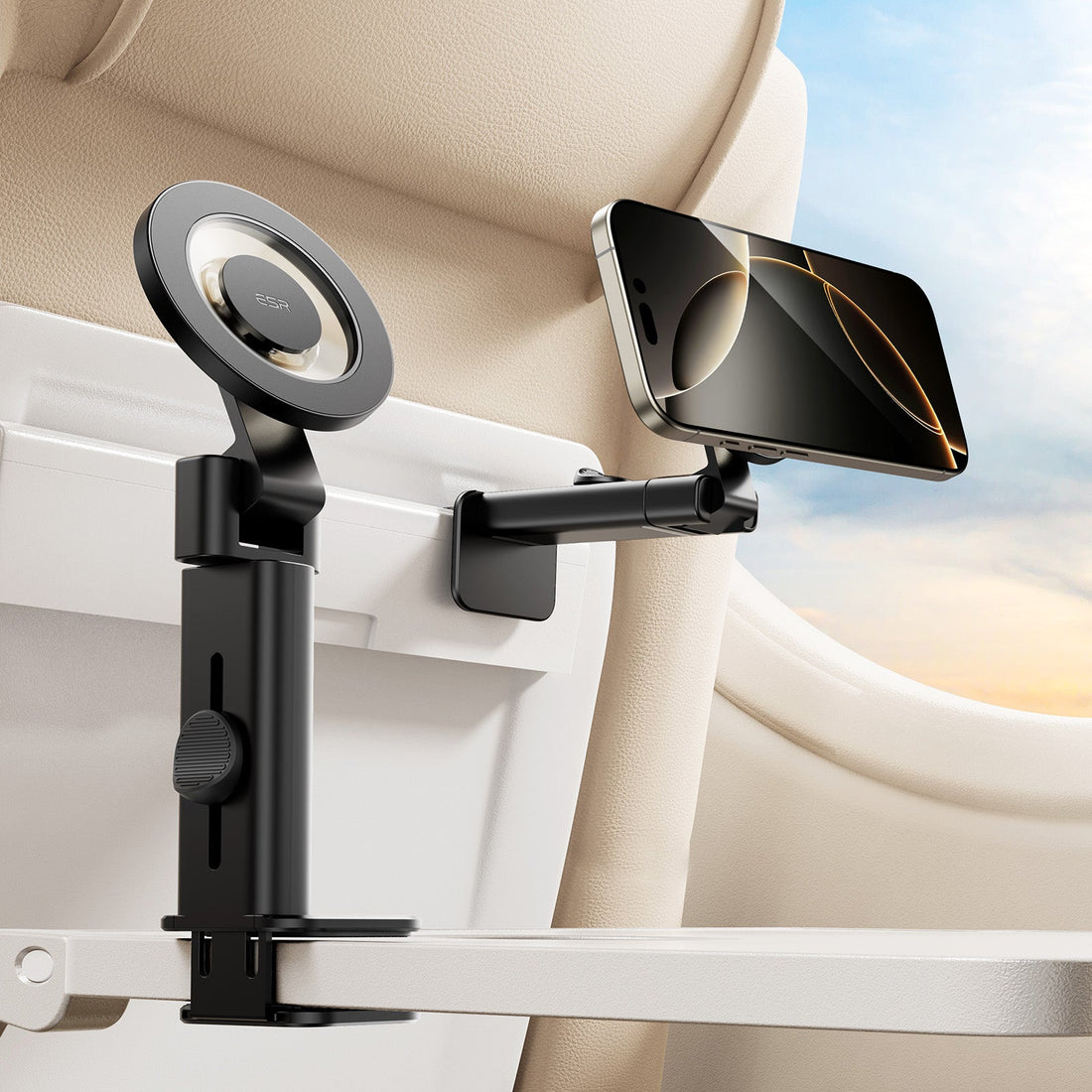 Airplane Phone Holder Mount (HaloLock) - Black  Product type