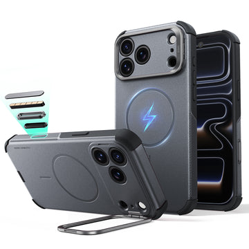 iPhone 18 Pro Max Cyber Tough Magnetic Case with Camera Control and Flex Stand - Space Gray  Product type