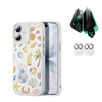 iPhone 17 Bundle Classic Hybrid Magnetic Case (Camera Control) and Armorite Privacy Screen Protector - Coastal Summer  Product type