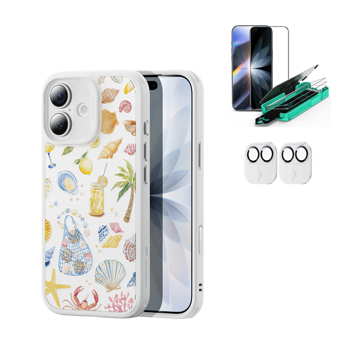 iPhone 17 Bundle Classic Hybrid Magnetic Case (Camera Control) and Armorite Screen Protector - Coastal Summer  Product type