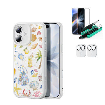 iPhone 17 Bundle Classic Hybrid Magnetic Case (Camera Control) and Armorite Screen Protector - Coastal Summer  Product type