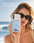 iPhone 17 Pro Classic Hybrid Magnetic Case (Camera Control, Stash Stand) & Aura Clutch Magnetic Wallet - Coastal Summer  Product type