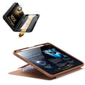 iPad Pro 11インチ(M5) 2025用 Flipマグネットケース（ペンホルダー付き）＆Armorite® Proガラス保護フィルム（UltraFitトレー付き）セット - ブラウン  Product type
