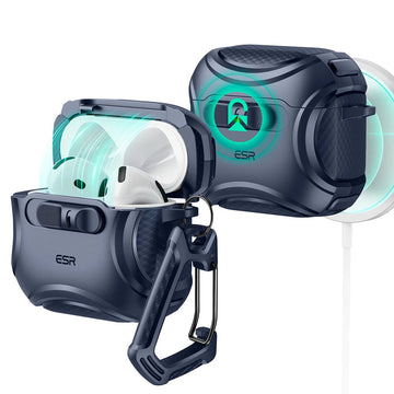 AirPods 4 Cyber FlickLock Case (HaloLock) - Dark Blue  Product type