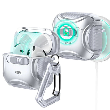AirPods 4 Cyber FlickLock Case (HaloLock) - Silver  Product type