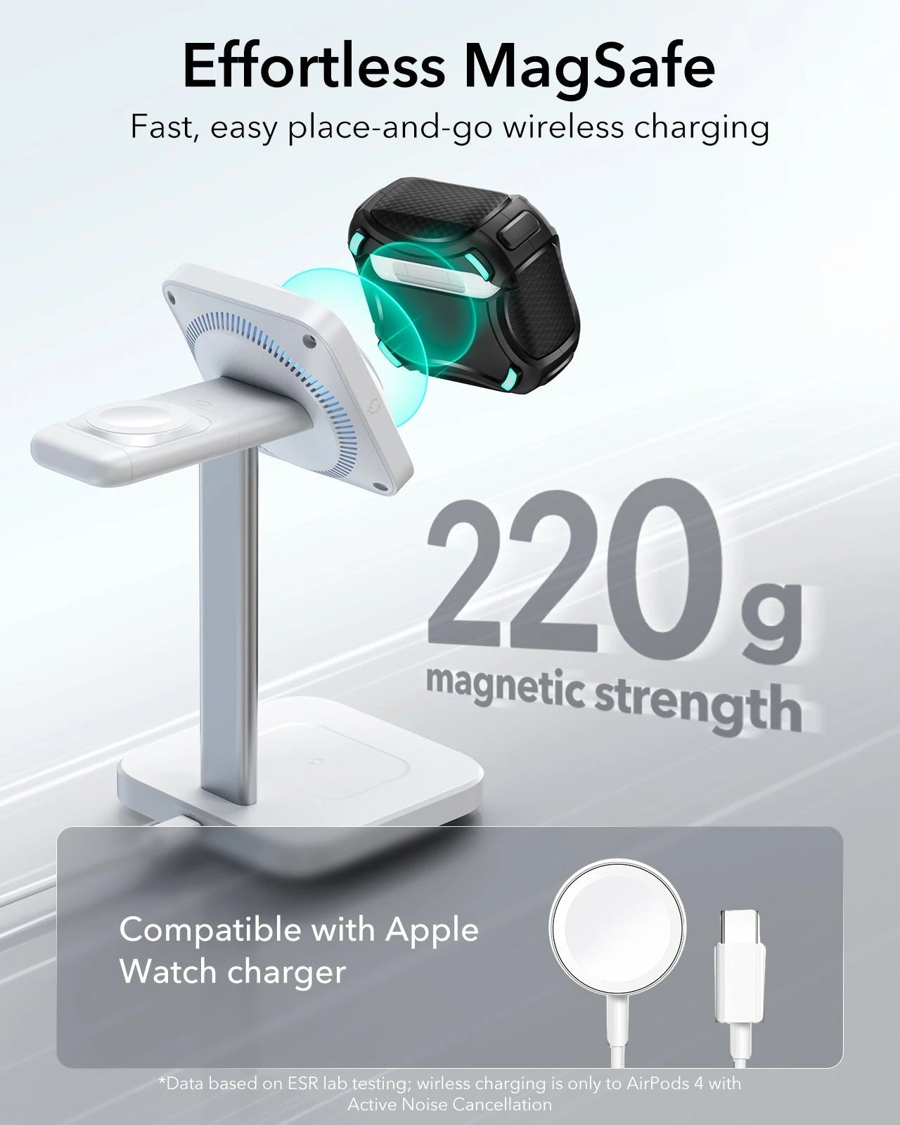 AirPods 4 Cyber FlickLock Case (HaloLock) - Titanium  Product type