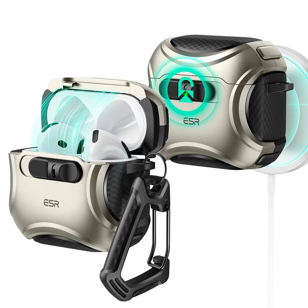 AirPods 4 Cyber FlickLock Case (HaloLock) - Titanium  Product type