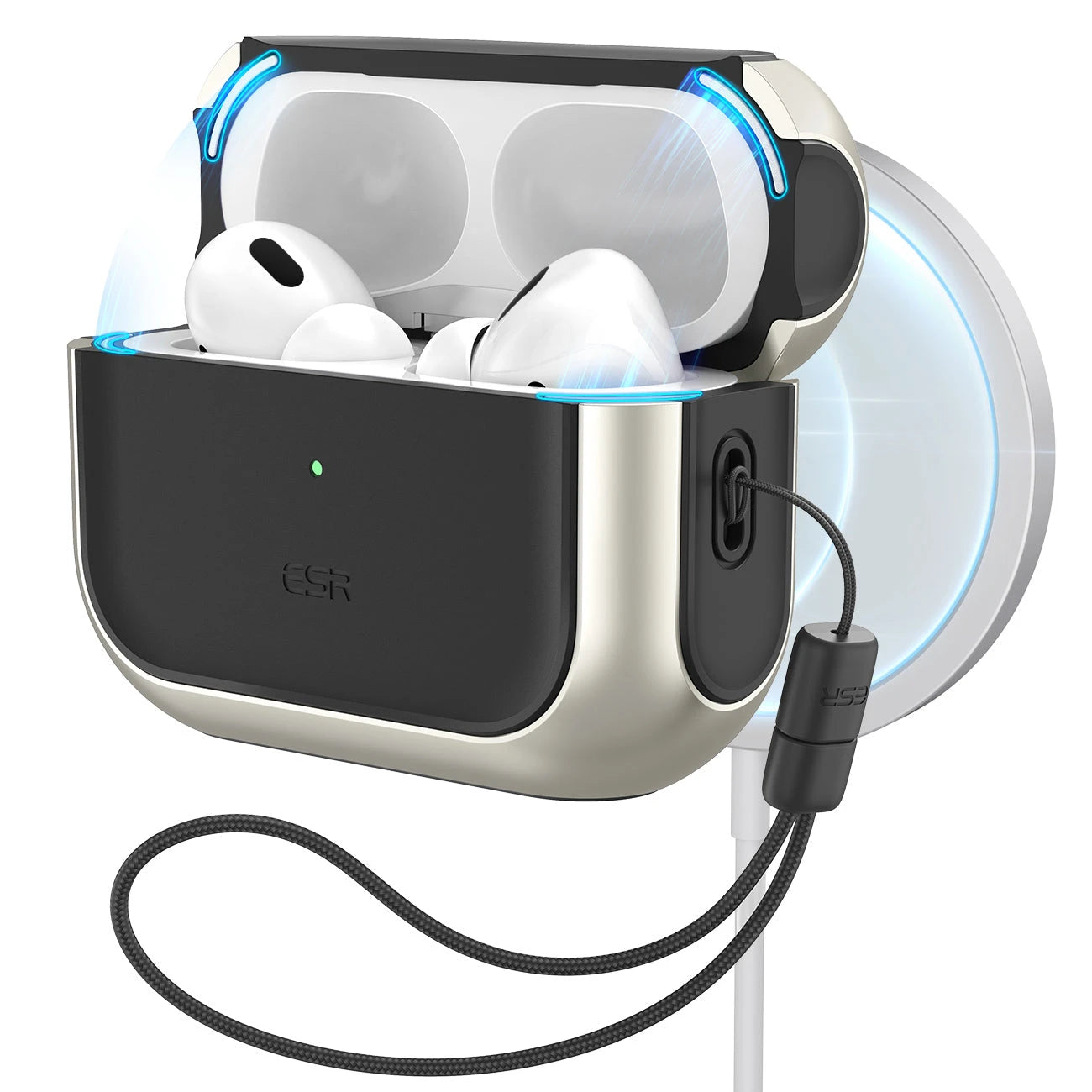 AirPods Pro (2023/2022/2019) Orbit Hybrid Case (HaloLock) - Titanium  Product type