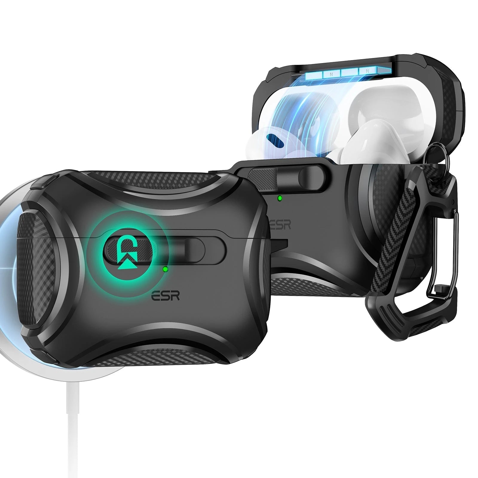 AirPods Pro (2023/2022/2019) Cyber FlickLock Case (HaloLock) - Dark Blue  Product type