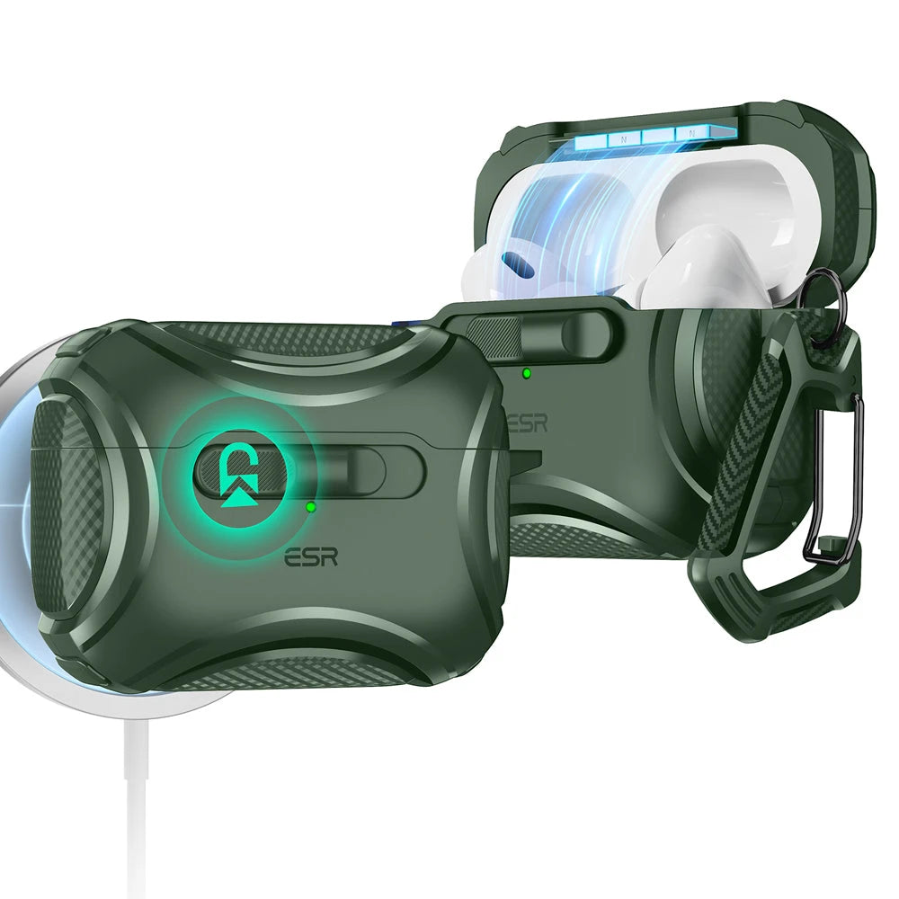 AirPods Pro (2023/2022/2019) Cyber FlickLock Case (HaloLock) - Forest Green  Product type