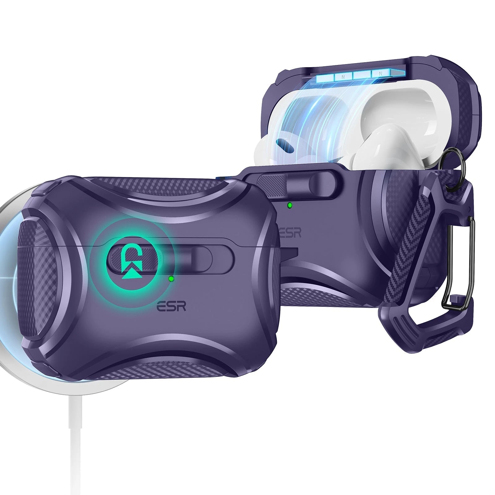 AirPods Pro (2023/2022/2019) Cyber FlickLock Case (HaloLock) - Titanium  Product type