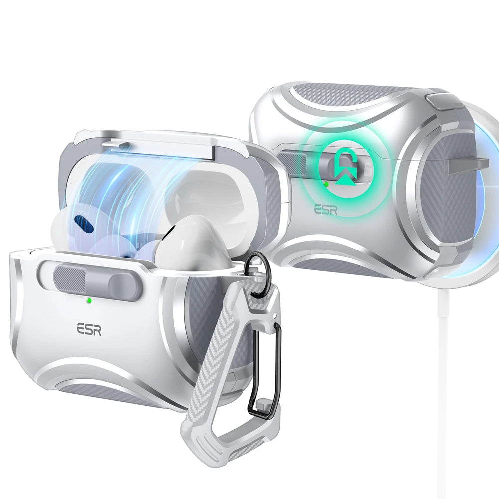 AirPods Pro (2023/2022/2019) Cyber FlickLock Case (HaloLock) - Silver  Product type