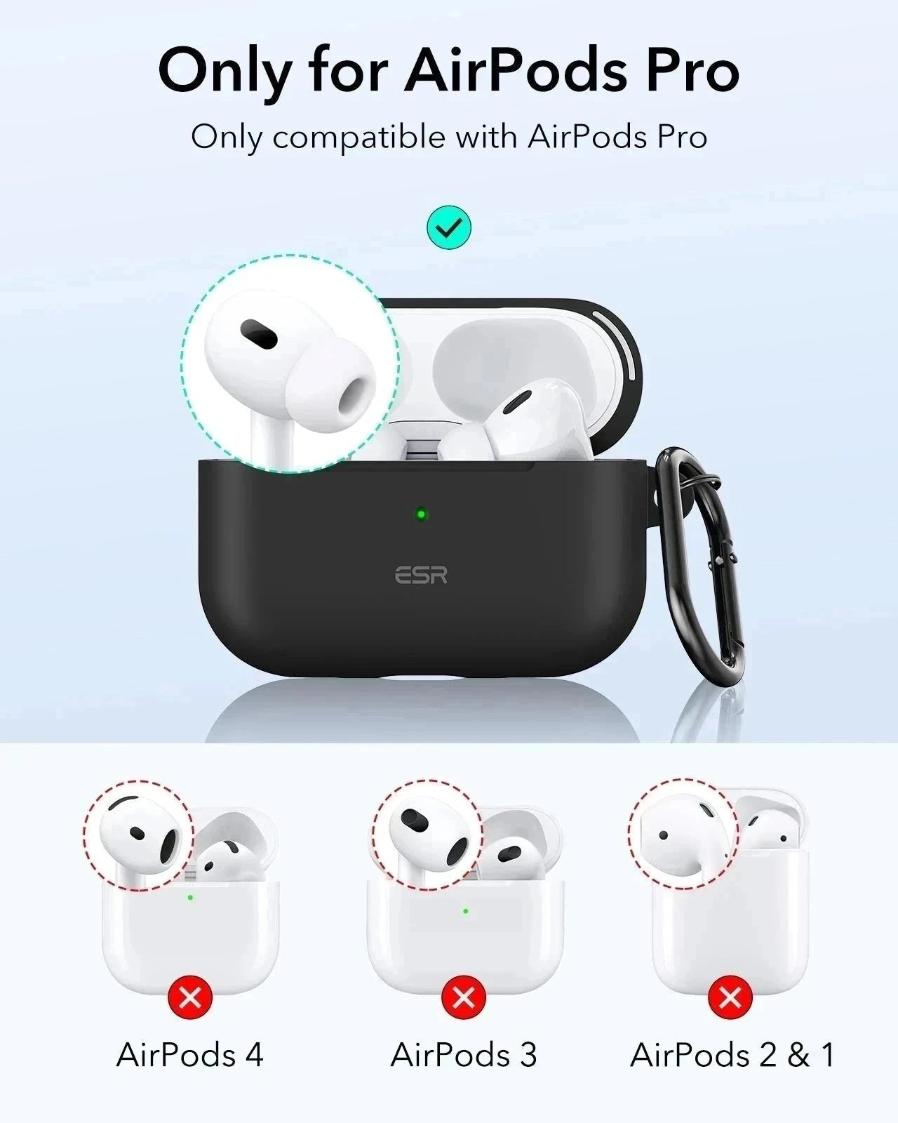AirPods Pro (2023/2022/2019) Cloud Soft Case (HaloLock) - Purple  Product type