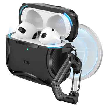AirPods 4 Cyber Tough Case (HaloLock) - Black  Product type