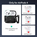 AirPods 4 Cyber Tough Case (HaloLock) - Black  Product type