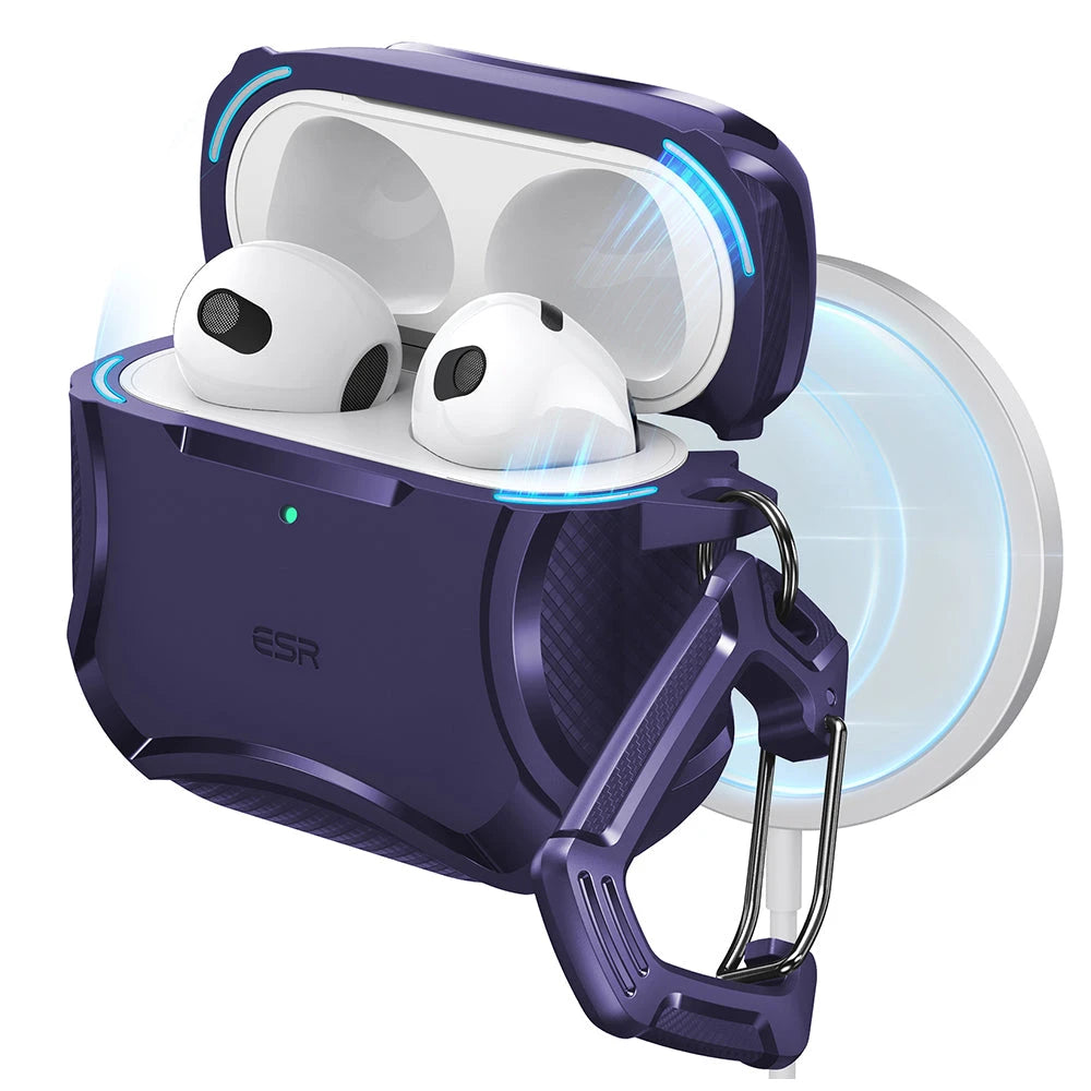 AirPods 4 Cyber Tough Case (HaloLock) - Dark Purple  Product type