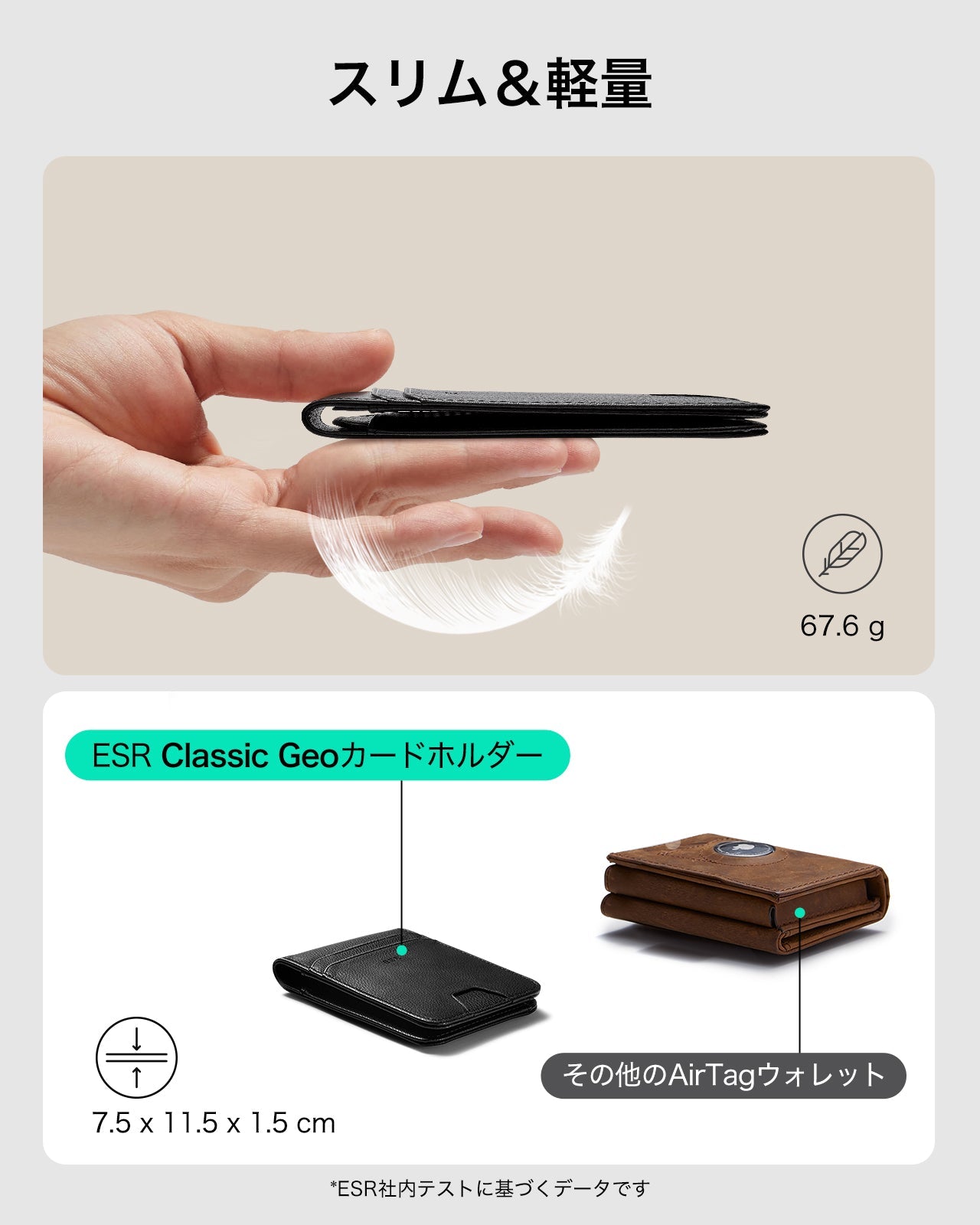 Geo Card Holder - Twilight Black  Product type