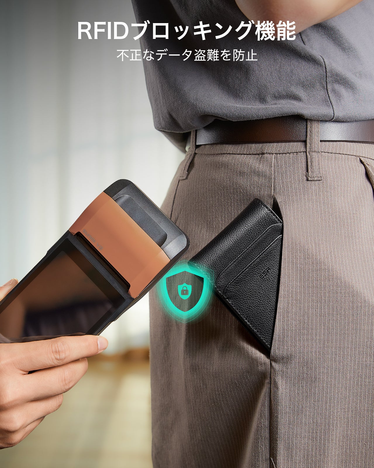 Geo Card Holder - Twilight Black  Product type