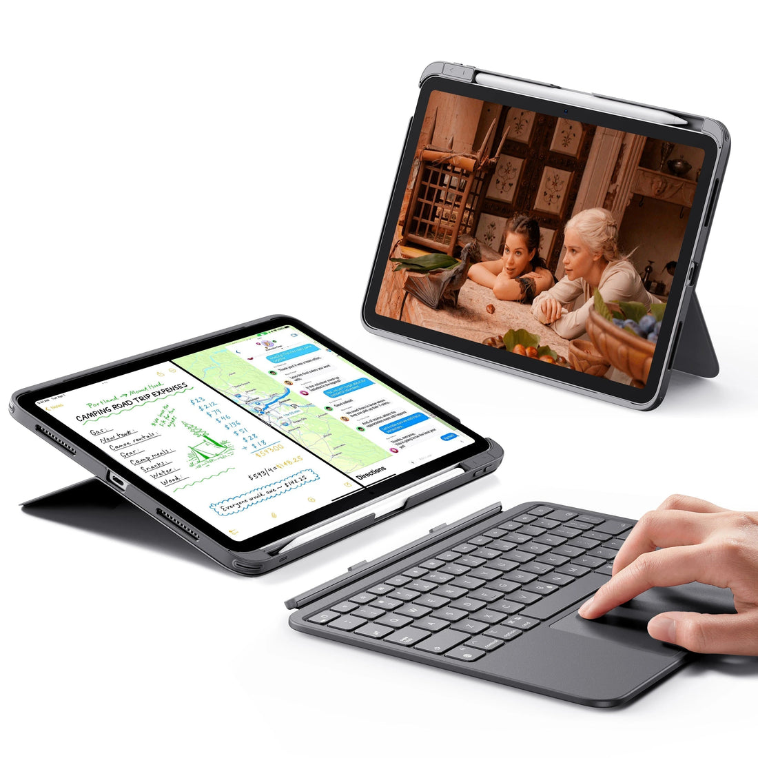 iPad 11" (A16) 2025 Flex Keyboard Case (Detachable)  - US Layout-Dark Gray  Product type