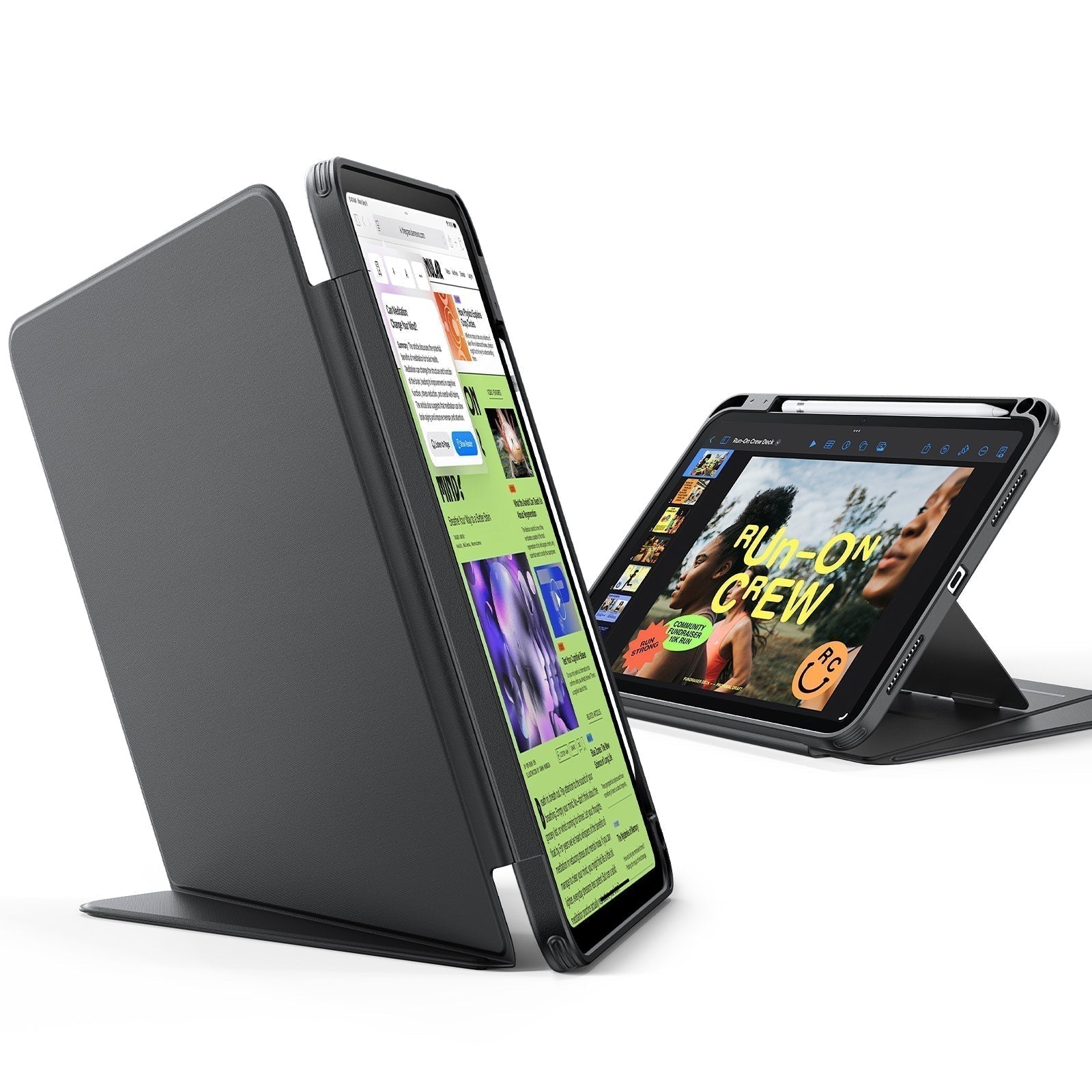 iPad 第11世代 (2025) ケース ペンシル収納 + 画面保護フィルム セット