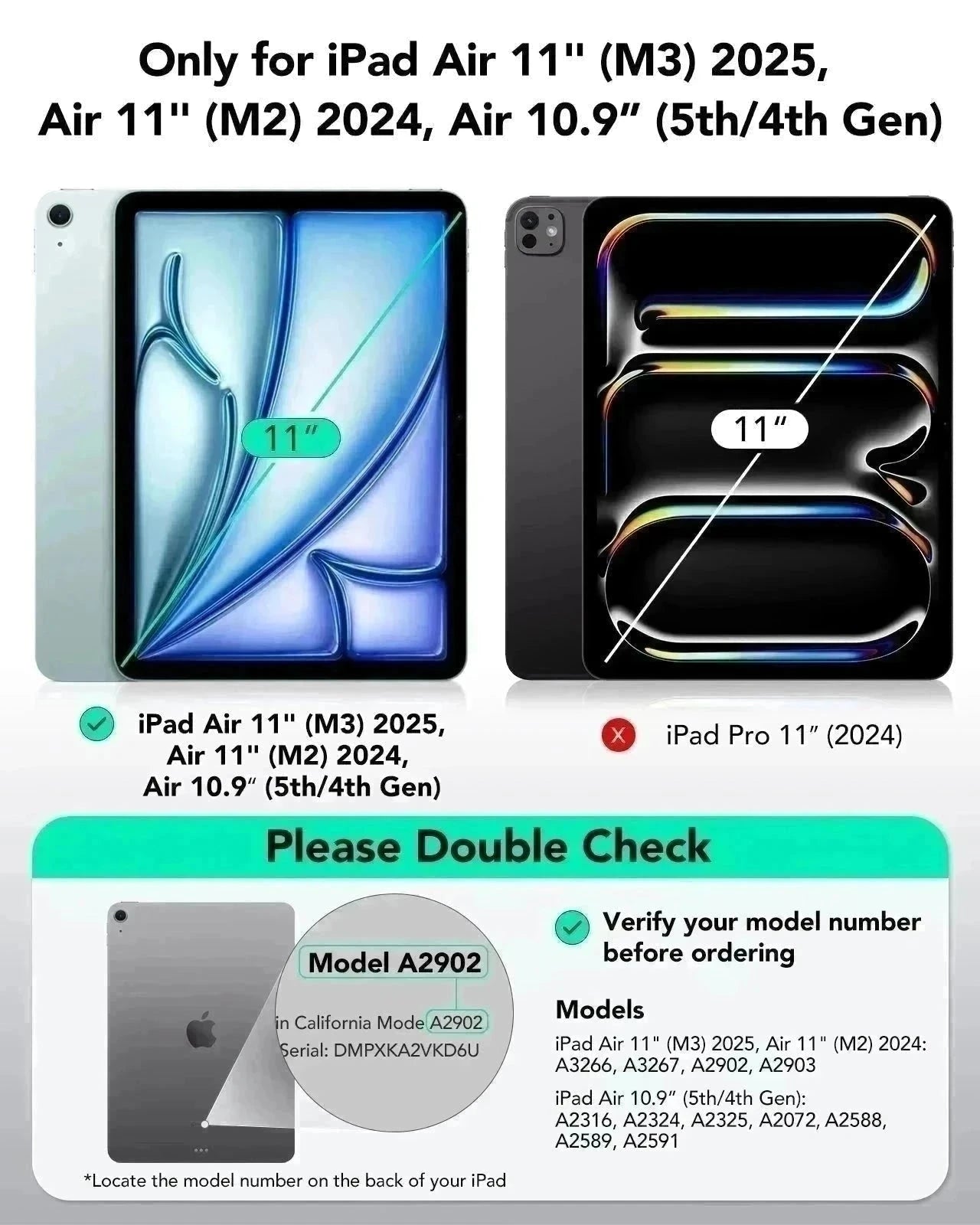 iPad Air 11" (2025) Shift Magnetic Case - Red  Product type