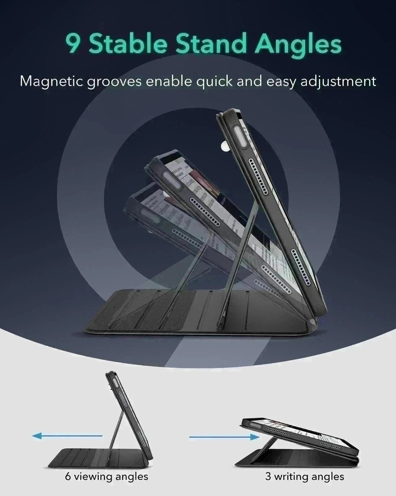 iPad Air 11" (2024) Bundle Shift Magnetic Case with Geo Digital Pencil - Titanium  Product type