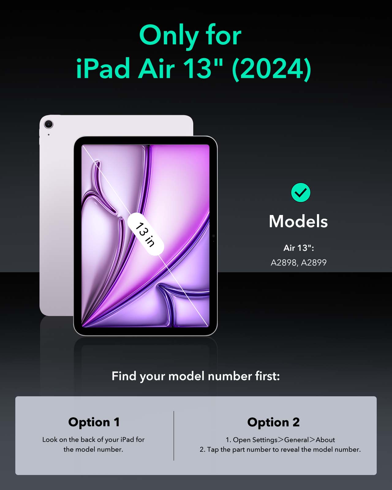 iPad Air 13ʺ (2024) Shift Magnetic Case - Brown  Product type