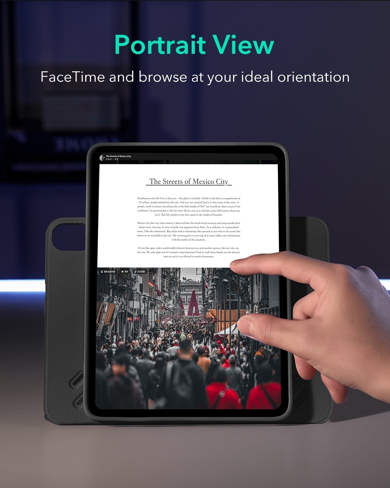 iPad Air 13ʺ (2024) Shift Magnetic Case - Brown  Product type