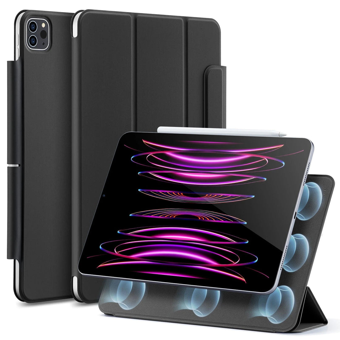 iPad Pro 12.9" (2022/2021/2020) Rebound Magnetic Case - Durable Black  Product type