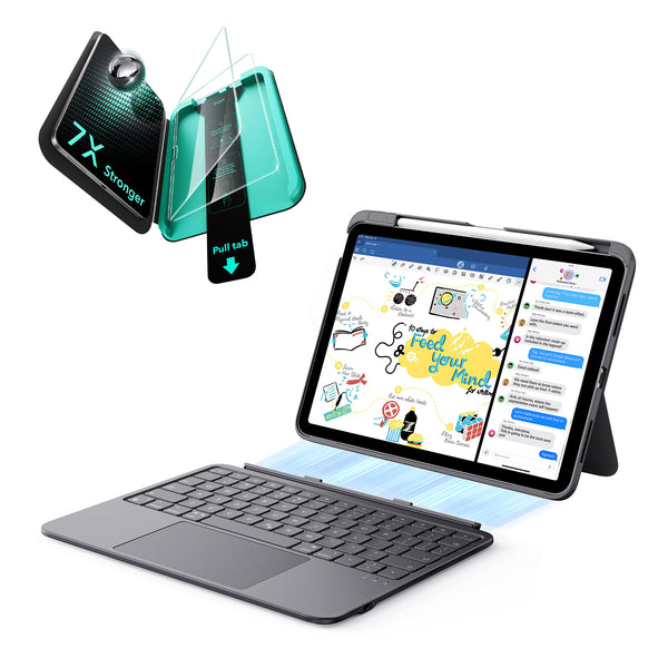 iPad 11インチ(A16)2025用 Flexキーボード ＆ Armorite保護フィルム