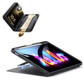 iPad Air 11インチ(M4) 2026用 Flipマグネットケース（ペンホルダー付き）＆Armorite® Proガラス保護フィルム（UltraFitトレー付き）セット - ブラック