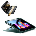 iPad Air 11インチ(M4) 2026用 Flipマグネットケース（ペンホルダー付き）＆Armorite® Proガラス保護フィルム（UltraFitトレー付き）セット - グリーン