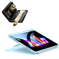 iPad Air 11インチ(M4) 2026用 Flipマグネットケース（ペンホルダー付き）＆Armorite® Proガラス保護フィルム（UltraFitトレー付き）セット - スカイブルー