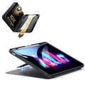 iPad Air 13インチ(M4) 2026用 Flipマグネットケース（ペンホルダー付き）＆Armorite® Proガラス保護フィルム（UltraFitトレー付き）セット - ブラック