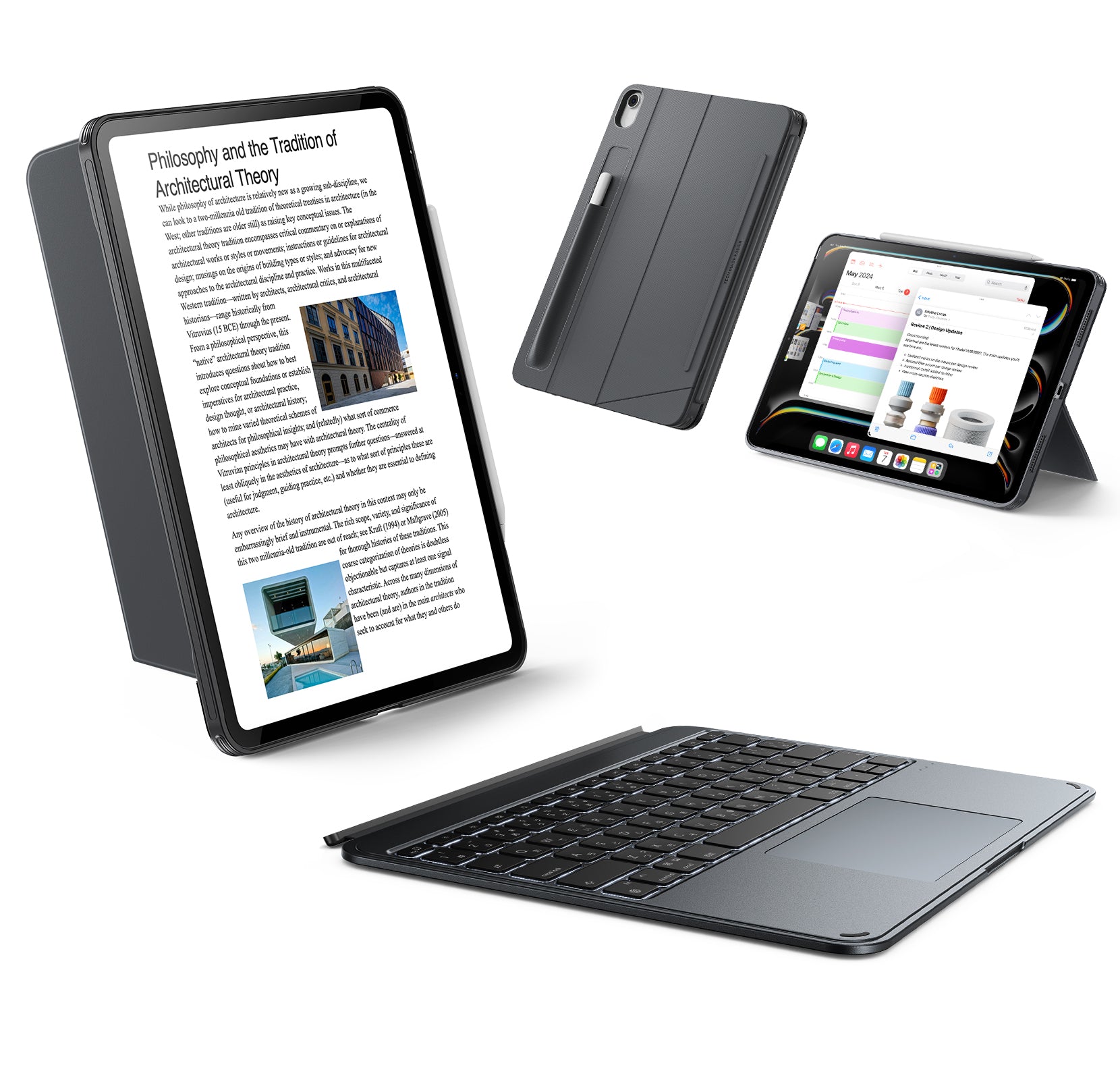 【完全未使用品】iPad Pro Air キーボードケース　esr ESR iPad Pro/Air キーボードケース レビュー。まるでMagic Keyboard