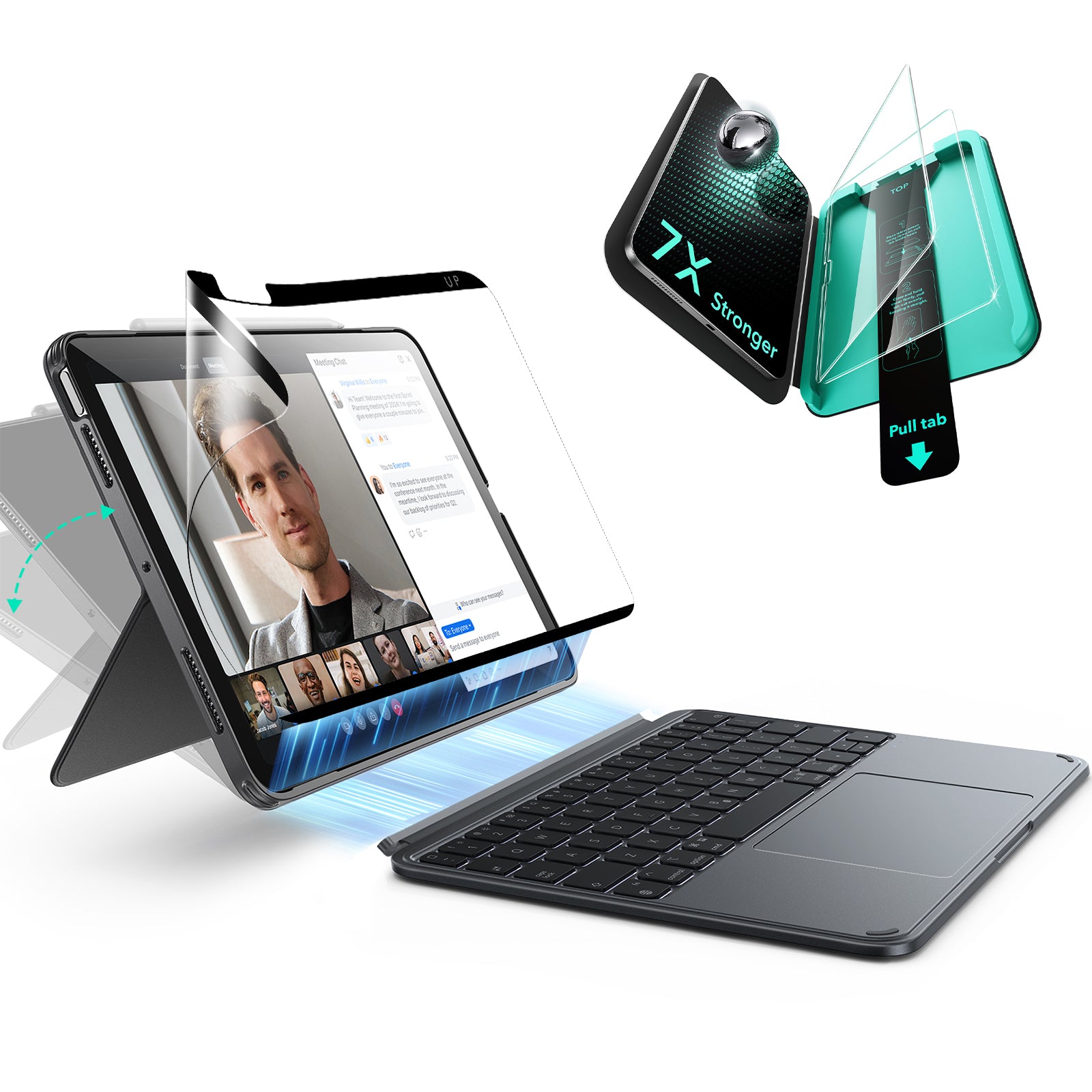 iPad Air 13" (M4) 2026 Shift Keyboard Case (Detachable) Protection Paper-Feel Bundle - JP Layout-Dark Gray  Product type