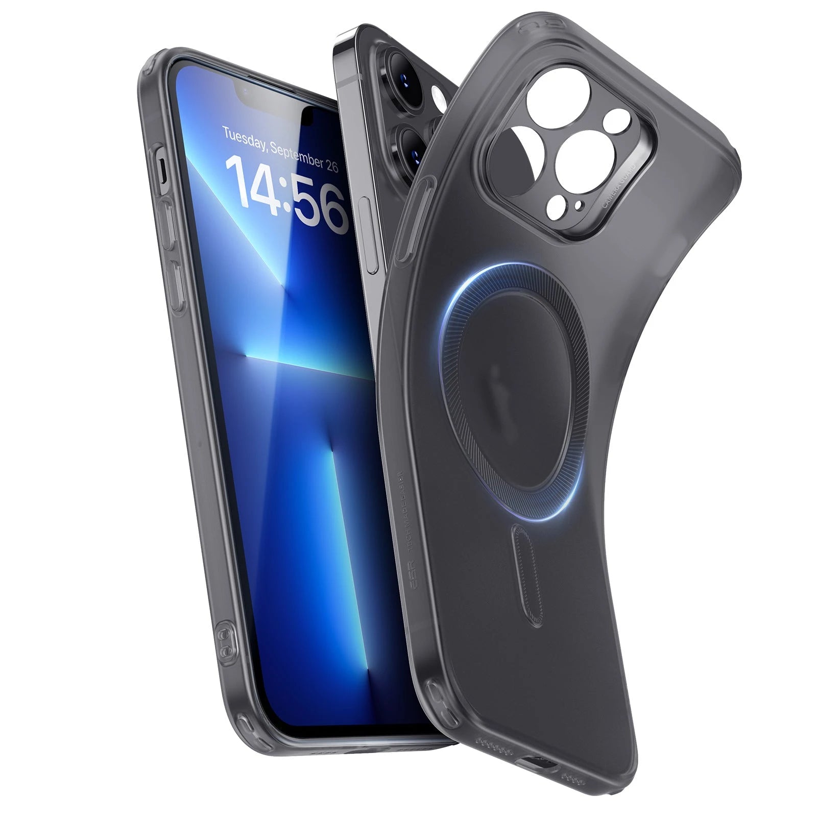iPhone 13 Pro Max Zero Clear Case HaloLock frosted black