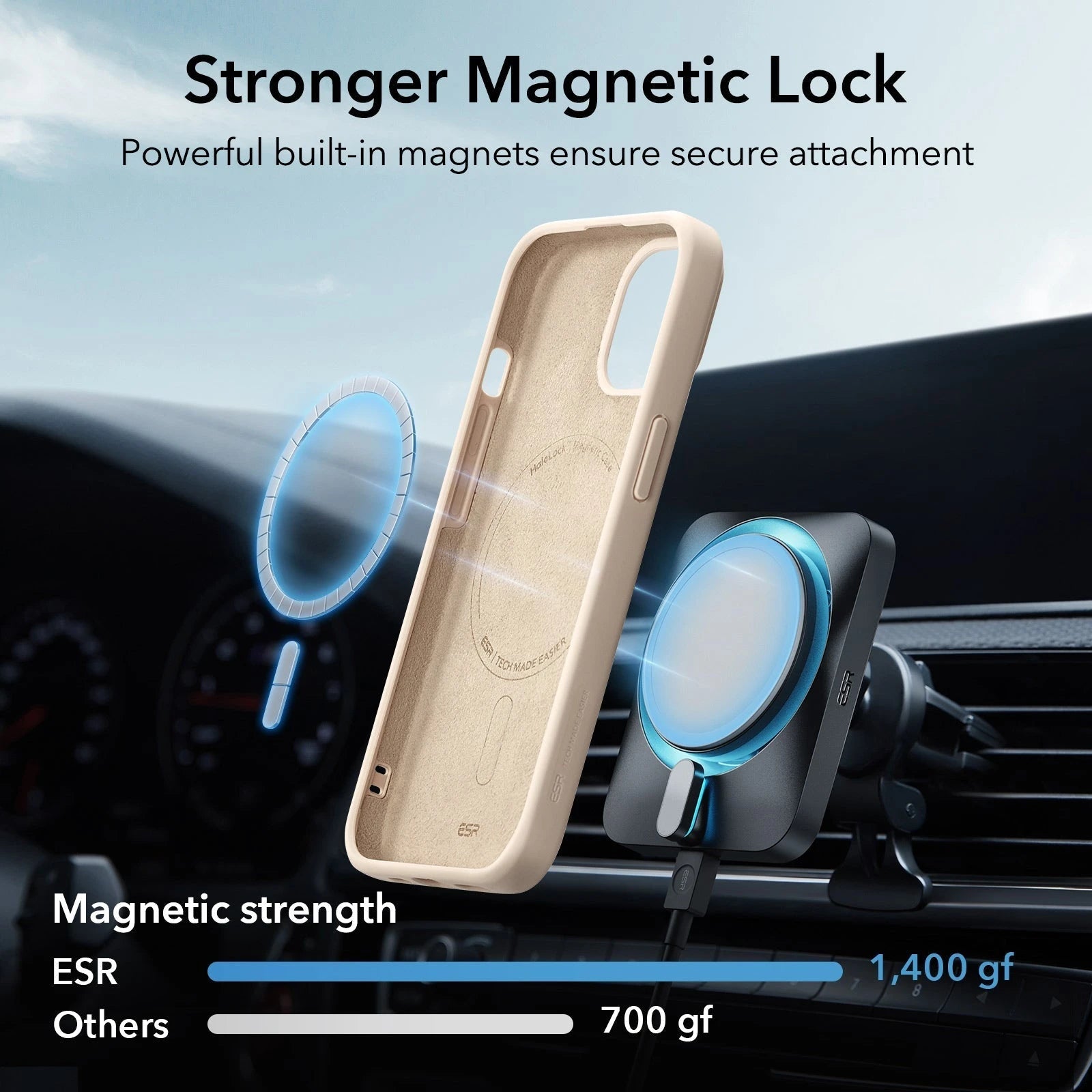 iPhone 15 Cloud Soft Case (HaloLock) - Dark Blue ESR ESR