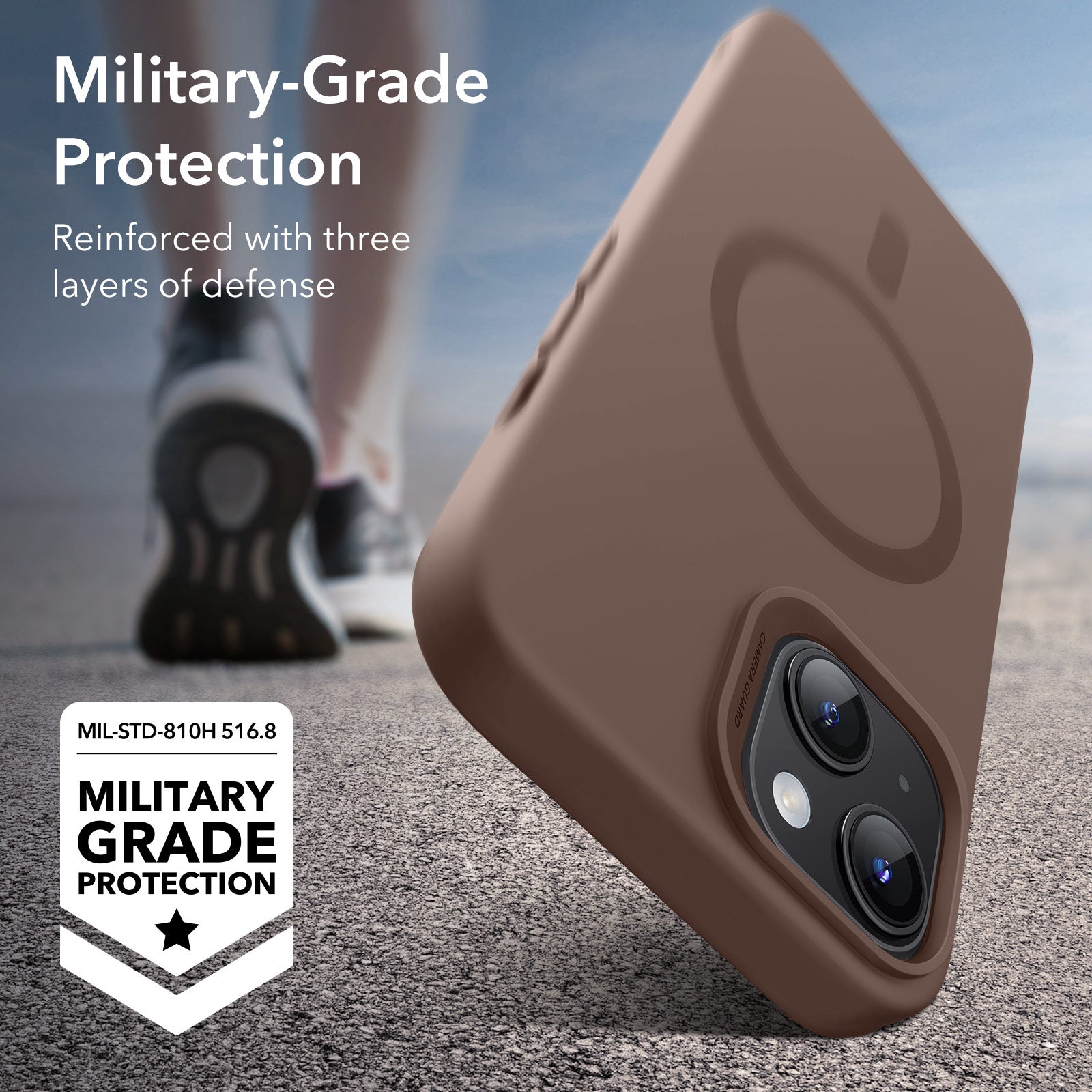 iPhone 15 Cloud Soft Case (HaloLock) - Brown ESR ESR