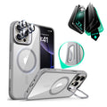 iPhone 16 Pro Max Classic Hybrid Magnetic Case (Camera Control, Stash Stand) & Privacy Screen Protector Bundle - Clear Grey  Product type