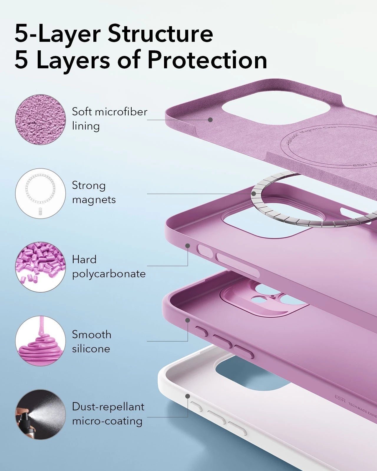iPhone 16 Cloud Soft Magnetic Case (Camera Control) - Pink ESR ESR