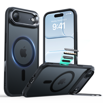 iPhone Air Classic Hybrid Magnetic Case (Camera Control, Stash Stand) - Frosted Black  Product type