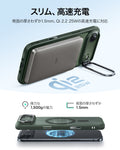 iPhone 17 Air Classic Hybrid Magnetic Case (Camera Control, Stash Stand) - Frosted Green  Product type