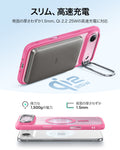 iPhone 17 Air Classic Hybrid Magnetic Case (Camera Control, Stash Stand) - Frosted Pink  Product type