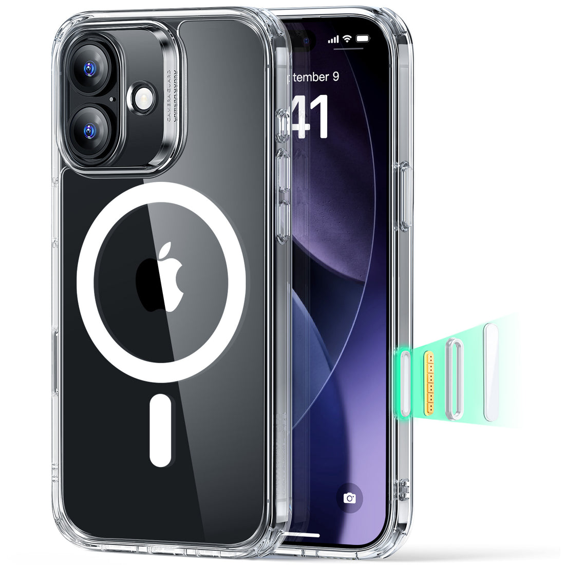 iPhone 17 Classic Hybrid Magnetic Case (Camera Control) - Clear  Product type